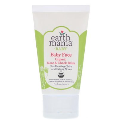 EARTH MAMA, BABY, BABY FACE ORGANIC NOSE & CHEEK BALM, 2 FL OZ / 60ml