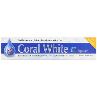 CORAL LLC, CORAL WHITE TOOTHPASTE, MINT, 6 OZ / 170g