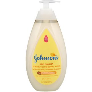 JOHNSON'S, SKIN NOURISH, SHEA & COCOA BUTTER WASH, 16.9 FL OZ / 500ml