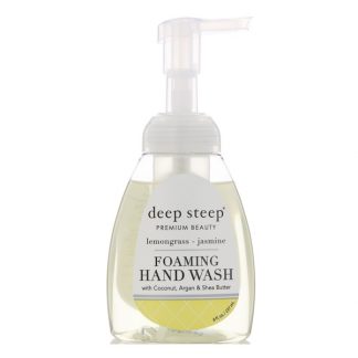 DEEP STEEP, FOAMING HAND WASH, LEMONGRASS - JASMINE, 8 FL OZ / 237ml