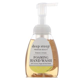 DEEP STEEP, FOAMING HAND WASH, LEMON CREAM, 8 FL OZ / 237ml