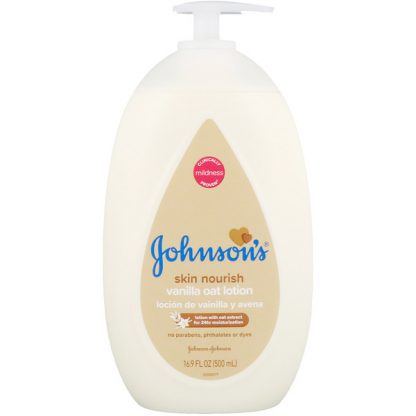 JOHNSON'S, SKIN NOURISH, VANILLA OAT LOTION, 16.9 FL OZ / 500ml