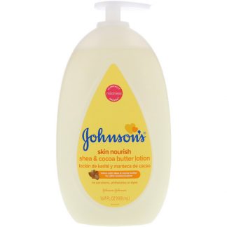 JOHNSON'S, SKIN NOURISH, SHEA & COCOA BUTTER LOTION, 16.9 FL OZ / 500ml