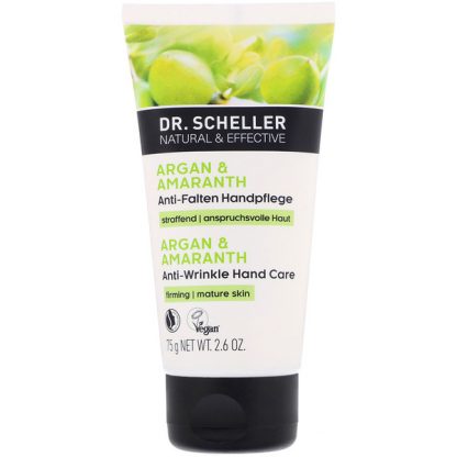 DR. SCHELLER, ARGAN & AMARANTH ANTI-WRINKLE HAND CARE, 2.6 OZ / 75g