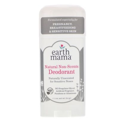 EARTH MAMA, DEODORANT, NATURAL NON-SCENTS, 3 OZ / 85g