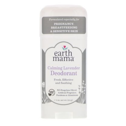 EARTH MAMA, DEODORANT, CALMING LAVENDER, 3 OZ / 85g