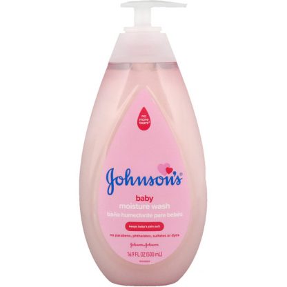 JOHNSON'S, BABY MOISTURE WASH, 16.9 FL OZ / 500ml