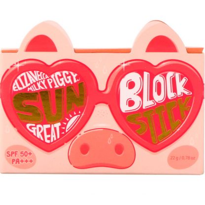 ELIZAVECCA, MILKY PIGGY, SUN GREAT BLOCK STICK, SPF 50+, PA+++, 0.78 OZ / 22g