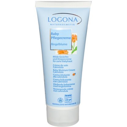 LOGONA NATURKOSMETIK, BABY MOISTURE CREAM, CALENDULA, 3.4 FL OZ / 100ml