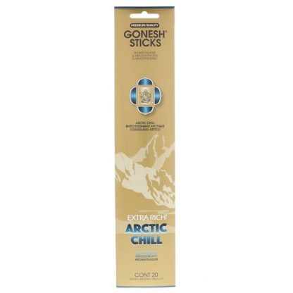 GONESH, EXTRA RICH INCENSE STICKS, ARCTIC CHILL, 20 STICKS