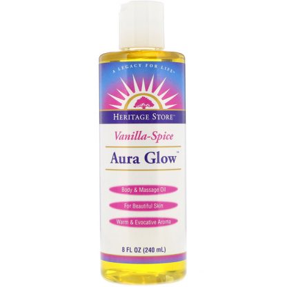 HERITAGE STORE, AURA GLOW, VANILLA-SPICE, 8 FL OZ / 240ml