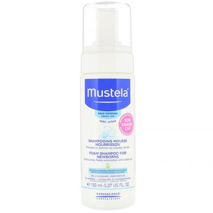 MUSTELA, BABY, FOAM SHAMPOO FOR NEWBORNS, FOR NORMAL SKIN, 5.07 FL OZ / 150ml