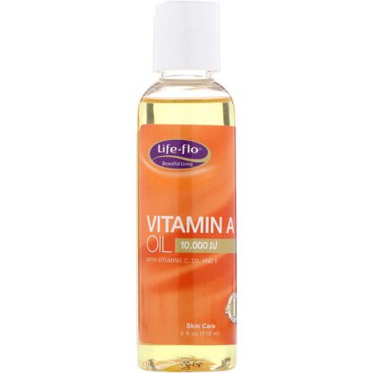 LIFE-FLO, VITAMIN A OIL, 10,000 IU, 4 FL OZ / 118ml