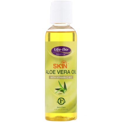 LIFE-FLO, ALOE VERA OIL, 4 FL OZ / 118ml