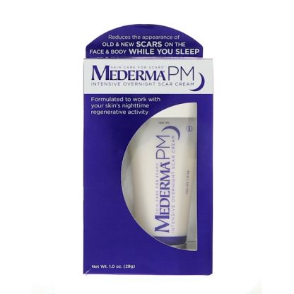 MEDERMA, PM, INTENSIVE OVERNIGHT SCAR CREAM, 1.0 OZ / 28g