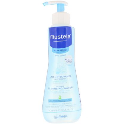 MUSTELA, BABY, NO RINSE CLEANSING WATER, FOR NORMAL SKIN, 10.14 FL OZ / 300ml