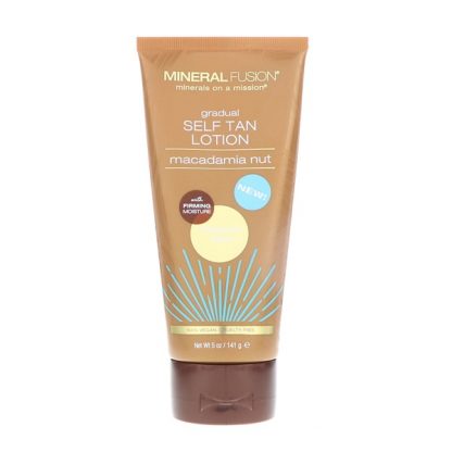 MINERAL FUSION, GRADUAL SELF TAN LOTION, MEDIUM/DARK, MACADAMIA NUT, 5 OZ / 141g