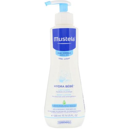 MUSTELA, BABY, HYDRA BABY BODY LOTION, FOR NORMAL SKIN, 10.14 FL OZ / 300ml