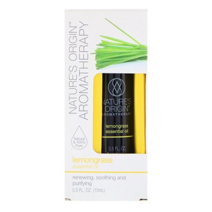 NATURE'S ORIGIN, AROMATHERAPY, ESSENTIAL OIL, LEMONGRASS, 0.5 FL OZ / 15ml