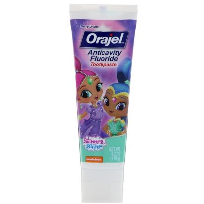 ORAJEL, SHIMMER & SHINE ANTICAVITY FLUORIDE TOOTHPASTE, BERRY DIVINE, 4.2 OZ / 119g