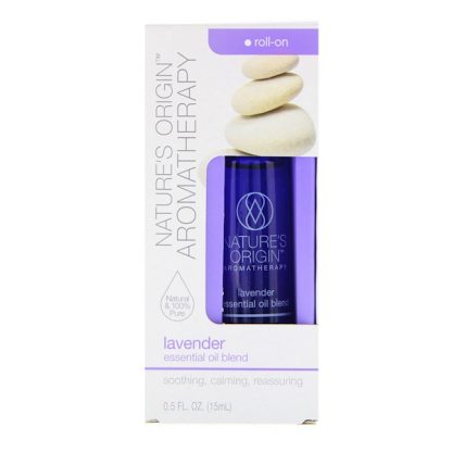 NATURE'S ORIGIN, AROMATHERAPY, ESSENTIAL OIL BLEND, LAVENDER ROLL-ON, 0.5 FL OZ / 15ml