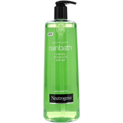 NEUTROGENA, RAINBATH, RENEWING SHOWER AND BATH GEL, PEAR & GREEN TEA, 16 FL OZ / 473ml