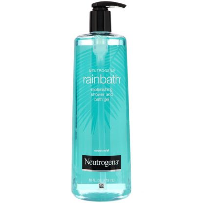 NEUTROGENA, RAINBATH, REPLENISHING SHOWER AND BATH GEL, OCEAN MIST, 16 FL OZ / 473ml