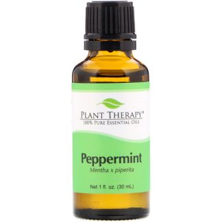 PLANT THERAPY, 100% PURE ESSENTIAL OILS, PEPPERMINT, 1 FL OZ / 30ml