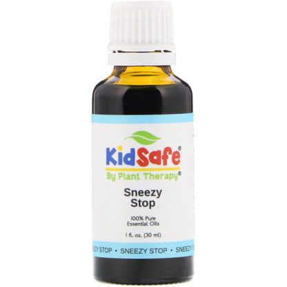 PLANT THERAPY, KIDSAFE, 100% PURE ESSENTIAL OILS, SNEEZY STOP, 1 FL OZ / 30ml