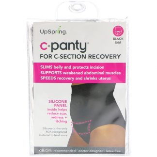 UPSPRING, C-PANTY, FOR C-SECTION RECOVERY, SIZE S/M, BLACK