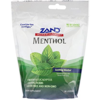 ZAND, HERBALOZENGE, MENTHOL, SOOTHING MENTHOL, 80 LOZENGES