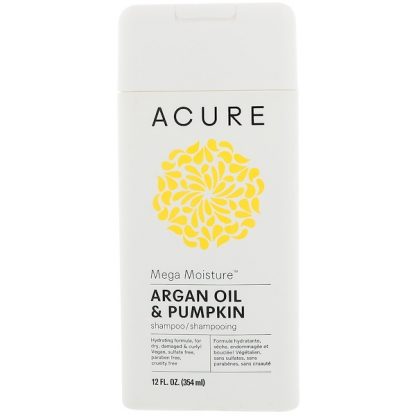 ACURE, MEGA MOISTURE SHAMPOO, ARGAN OIL & PUMPKIN, 12 FL OZ / 354ml