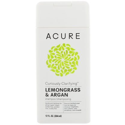 ACURE, CURIOUSLY CLARIFYING SHAMPOO, LEMONGRASS & ARGAN, 12 FL OZ / 354ml