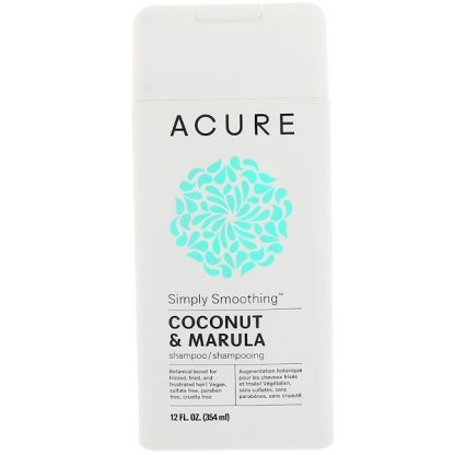 ACURE, SIMPLY SMOOTHING SHAMPOO, COCONUT & MARULA, 12 FL OZ / 354ml