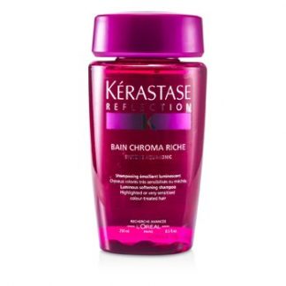 KERASTASE REFLECTION BAIN CHROMA RICHE LUMINOUS SOFTENING SHAMPOO (FOR HIGHLIGHTED OR VERY SENSITISED COLOR-TREATED HAIR) 250ML/8.5OZ