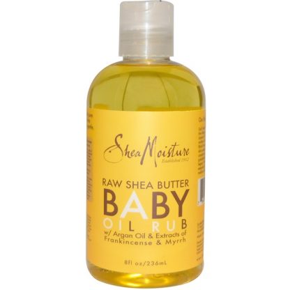 SHEAMOISTURE, RAW SHEA BUTTER BABY OIL RUB, 8 FL OZ / 236ml