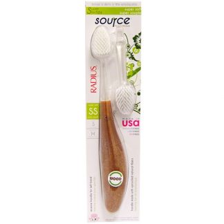 RADIUS, SOURCE TOOTHBRUSH, SUPER SOFT, 1 REPLACEMENT HEAD, 1 TOOTHBRUSH