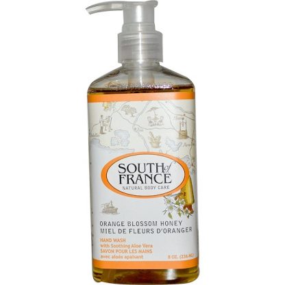 SOUTH OF FRANCE, ORANGE BLOSSOM HONEY, HAND WASH WITH SOOTHING ALOE VERA, 8 OZ / 236ml