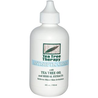 TEA TREE THERAPY, ANTISEPTIC CREAM, WITH TEA TREE OIL AND HERBAL EXTRACTS, 4 FL OZ / 118ml