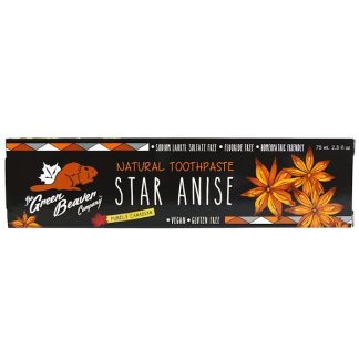 THE GREEN BEAVER, NATURAL TOOTHPASTE, STAR ANISE, 2.5 FL OZ / 75ml