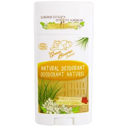 THE GREEN BEAVER, NATURAL DEODORANT, VETIVER, 1.76 OZ / 50g