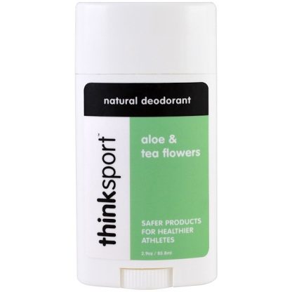 THINK, THINKSPORT, NATURAL DEODORANT, ALOE & TEA FLOWERS, 2.9 OZ / 85.8ml