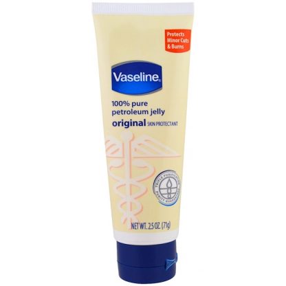 VASELINE, 100% PURE PETROLEUM JELLY, ORIGINAL SKIN PROTECTANT, 2.5 OZ / 71g