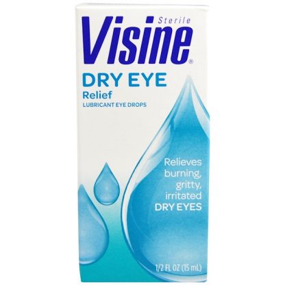 VISINE, DRY EYE RELIEF, LUBRICANT EYE DROPS, STERILE, 1/2 FL OZ / 15ml