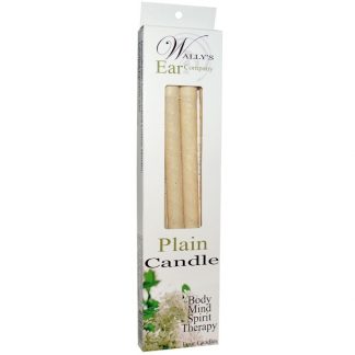 WALLY'S NATURAL, PLAIN CANDLE, 4 CANDLES