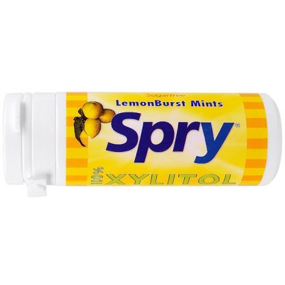 XLEAR, SPRY, LEMONBURST MINTS, 45 COUNT, 25 G