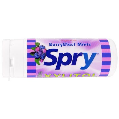 XLEAR, SPRY, BERRYBLAST MINTS, 45 COUNT, 25 G