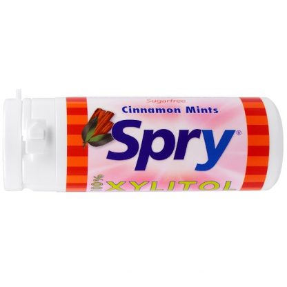 XLEAR, SPRY, CINNAMON MINTS, 45 COUNT, 25 G