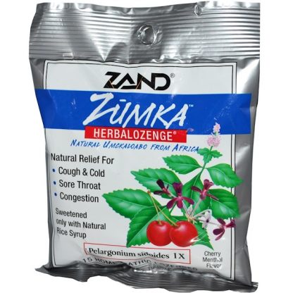 ZAND, ZUMKA, HERBALOZENGE, CHERRY MENTHOL FLAVOR, 15 HOMEOPATHIC LOZENGES