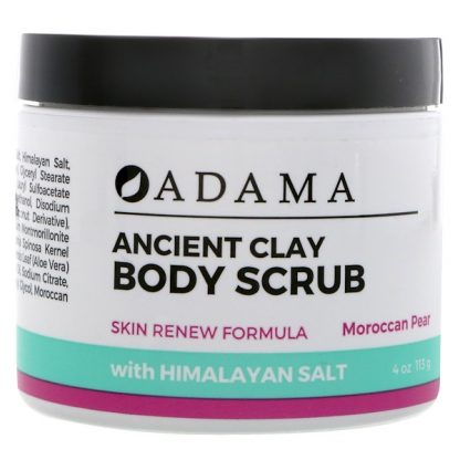 ZION HEALTH, ADAMA, ANCIENT CLAY, BODY SCRUB, MOROCCAN PEAR, 4 OZ / 113g